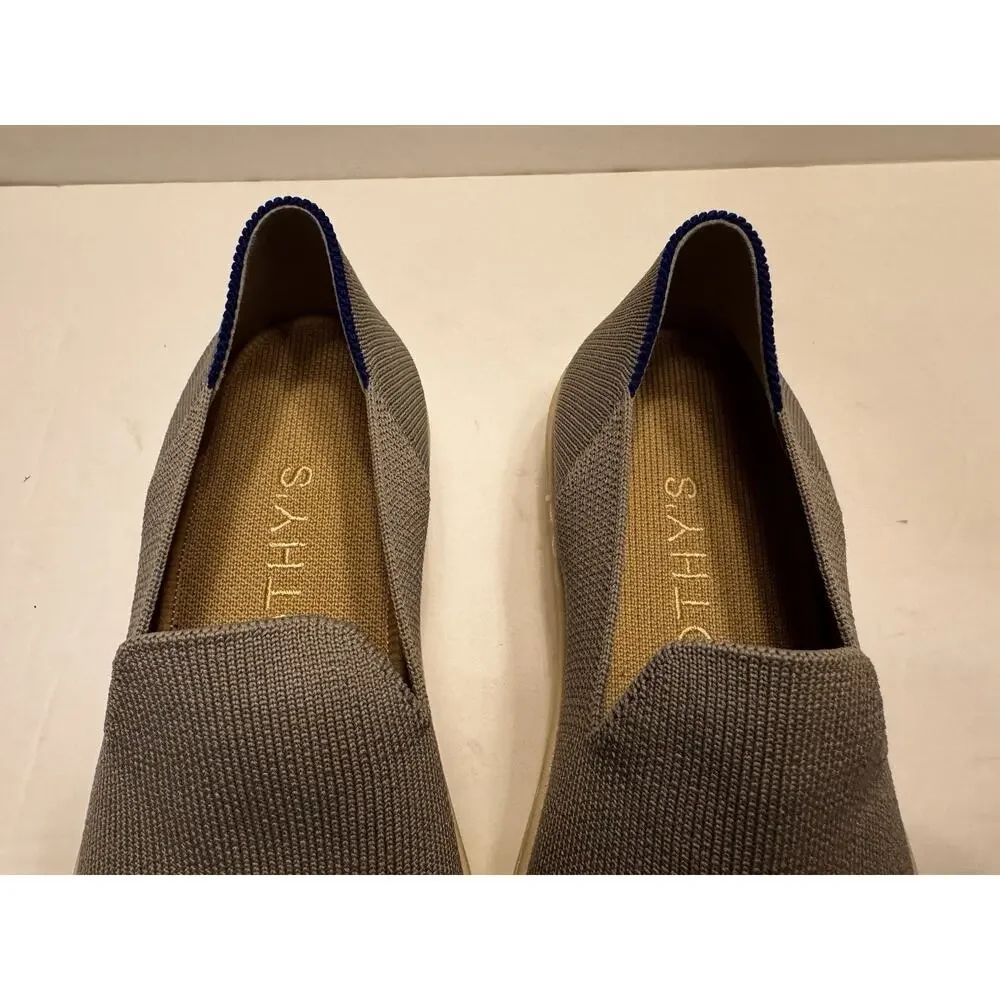 7.5 Rothys Light Gray Slip On Sneakers
